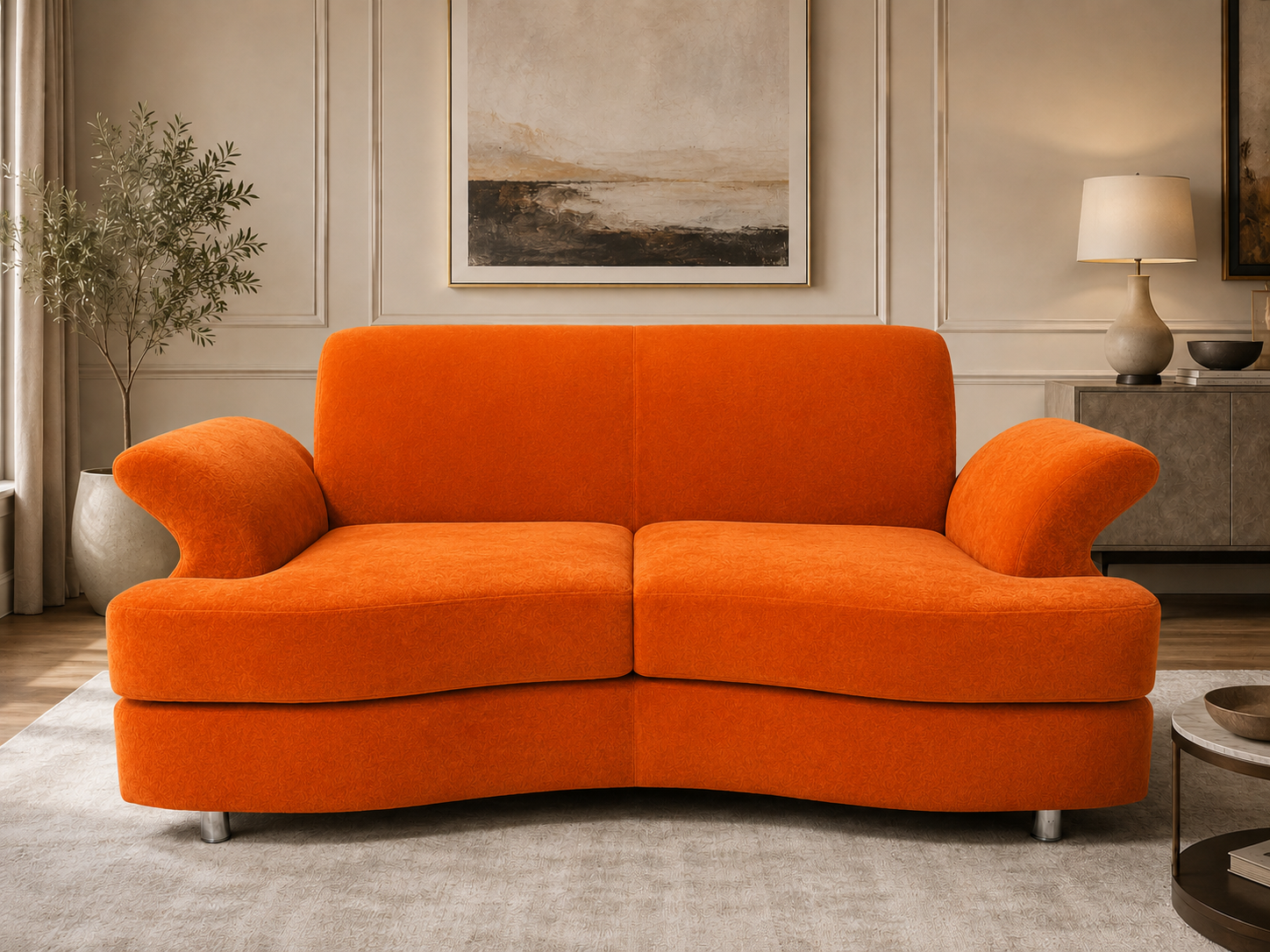 Siena Roll-Arm Sofa